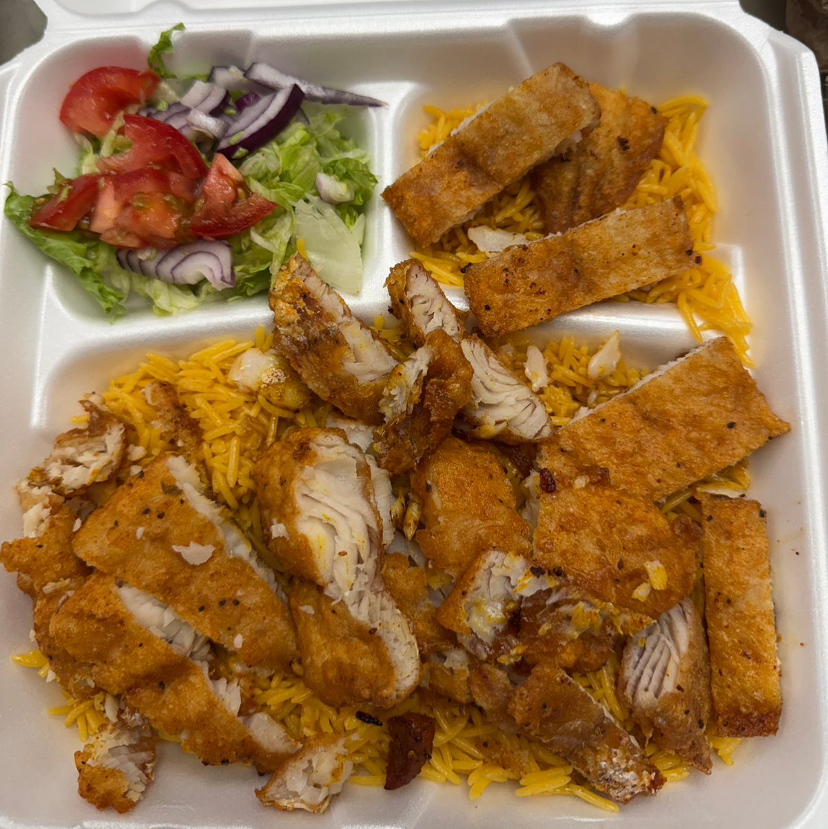 2 Pc Whiting O/ Rice.